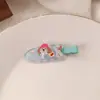 Presilha Fofa e Doce de Cachorrinho Sem Costura Versátil Coração Girly Franja Lateral Acessório de Cabeça Desenho Animado Acessório de Cabeça Feminino Desenho Animado
