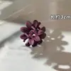 Pinza de garra pequeña de crisantemo para mujer, pinza para el pelo para arreglar los mechones sueltos de la nuca, pinza para flequillo lateral, accesorio floral para el pelo