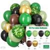 Amazon 35 Piezas Set de Globos Metálicos con Lentejuelas Fiesta Transfronteriza 12 Pulgadas Globos de Confeti Rayados Decoración de Boda