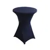 Mantel para Mesa de Bar de Venta Directa de Fábrica Transfronteriza, Funda de Mesa para Mesa de Cóctel de Banquete de Color Sólido, Funda de Mesa de Alta Elasticidad, Impresión Personalizable