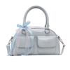 Bolso Boston Portátil de Alta Gama de Moda Dulce Estilo Francés Diseño Nicho Simple Color Sólido para Mujer