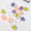 Accesorios de parche de resina triangular mate, pendientes DIY, tocado, accesorios para el cabello, funda de teléfono femenina, accesorios, material al por mayor