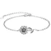 Pulseira de Girassol Transfronteiriça Europeia e Americana, Fashion e Única, Pulseira Personalizada, Presente para Aniversário da Namorada