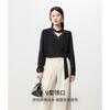 [Procesamiento y Personalización] Camisa Yuyue de Verano Estilo Francés con Cuello de Cinta, Transpirable, Tacto como de Nube, Resistente a las Arrugas, Top Suelto Delgado