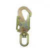 Corda de Cinto de Segurança Galvanizada Jinsong 23Kn Estampagem Gancho Médio Aço Liga Gancho de Segurança Americano Gancho de Conexão Antiderrapagem