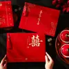 Livro de Registro de Presentes de Casamento, Livro de Registro e Assinatura de Convidados, Livro de Contabilidade de Presentes de Casamento, Coleção de Suprimentos de Casamento com Envelope Vermelho