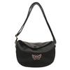 Bolso de Mano de Dumpling Bordado de Mariposa de Moda para Mujer 2024 Nuevo Verano Simple Casual Personalidad Tendencia Bolso de Hombro Cruzado
