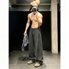 Calças de Trabalho Estilo Americano Cleanfit para Homens, Marca Tendência de Verão Calças Longas Largas Soltas, Calças Casuais Retrô para Homens