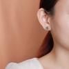 Joyería Yuebao Plata Esterlina S925 Jade Hetian Jaspe Estilo Vintage Aretes Filigrana Calada Auspiciosa Joyería de Plata