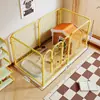 Cerca para Cachorro, Gaiola para Cães de Estimação, Cercado para Cães Pequenos e Médios, Portão de Isolamento para Filhotes Teddy Bichon, Barreira Interna