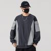 2026 Nueva Sudadera de Manga Larga con Cuello Redondo de Gran Tamaño para Primavera y Otoño Camiseta de Manga Larga para Hombre Sudadera para Hombre de Campus Juvenil