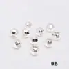 Cuentas Sólidas Láser Color-Conservante Rellenas de Oro de 14K, Cuentas Elásticas, Cuentas Espaciadoras Facetadas, Accesorios para Joyería de Pulsera y Collar DIY
