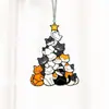 Navidad Nuevo Gato 2D Nuevo Árbol de Navidad Atrapasoles Adorno Combinación Gato