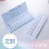 Diseño e impresión personalizados de cajas de papel para polvo liofilizado, cajas plegables personalizadas con tapa abatible, cajas de embalaje para cosméticos en ampollas