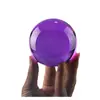 Venta al por mayor de fábrica bola de luz de colores malabares exhibición mágica decoración del hogar manualidades decoración bola de cristal transparente sólida