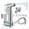 Compañero de Baño para Inodoro Doméstico Válvula Triangular de Salida Doble Pistola de Rociado Potenciadora de Alta Presión para Bidé de Baño Pistola de Agua