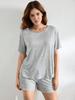 Outono/Inverno 2026 Amazon Cross-Border Europeu e Americano Simples Cor Sólida Conjunto de Moda para Casa Confortável Fino Conjunto de Duas Peças para Mulheres