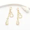 Pingente de borla de cabaça microcravejado em ouro 18k acessórios DIY feitos à mão pulseira de contas acessórios de contas
