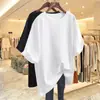 Camiseta de Manga Corta para Mujer de Algodón Puro, Estilo Oversize de Moda, Nuevo Estilo Verano 2026, Top Holgado y Versátil de Longitud Media