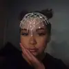 Sombreros de venta cruzada más vendidos, populares en Europa y América, accesorios de sombrero de malla multicapa con pedrería brillante para bodas de novia