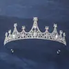 Tocado Corona de Novia Corona Barroca Coreana de Pedrería Princesa Corona Femenina Accesorios para el Cabello de Cumpleaños Final A juego con Vestido de Novia