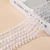 Cristal Branco Natural Contas Soltas Material para Joias DIY Acessórios com Contas Pulseira Semi-Acabada Contas Redondas Soltas Venda por Atacado ao Vivo