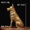 Latão Cobre Cachorro Cachorro Militar Pequenos Ornamentos Cão Lobo Mugges Dinheiro para Ajudar a Fortuna Prosperar Filhote Bronze Estilo Chinês Mesa Pequenos Ornamentos Pet de Chá