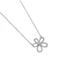 Collar de Estilo Nuevo para Mujer, Accesorios de Colgante de Encaje de Flores Nuevas, Cadena para Clavícula Simple, a la Moda, Fresca y Dulce