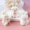 Acessórios de resina de coelho de desenho animado simulado, cola creme DIY para capa de celular, grampo de cabelo, acessório de cabelo, decoração de sapato, decoração de pingente