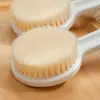 Cepillo de Baño, Rascador de Espalda, Herramienta de Limpieza para la Piel de la Espalda, Cepillo Seco para Bañarse, Cepillo Corporal con Cerdas Suaves, Mango Largo, Potente, No Necesita Asistencia