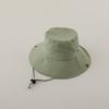 Sombrero de ala ancha de color liso para niños, sombrero de pescador fino de verano a prueba de sol, sombrero a prueba de sol para montañismo al aire libre, sombrero de pescador para padres e hijos