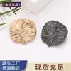 Botões Metálicos Bordados à Mão com Padrão de Folhas, Botões Modernos e Delicados para Casaco de Lã, Jaqueta, Terno, Casaco Trench