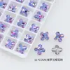4784 Unha Cruzada de Reposição Diamante para Nail Art Dongzhou Cristal Base Pontiaguda Diamante de Forma Especial Acessórios para Joias DIY Rosa Flor de Cerejeira