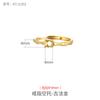 Anel de Prata Esterlina 925 Suporte Vazio para Homens e Mulheres Design de Bambu DIY Jaspe de Cera de Abelha Artesanato de Prata Antiga Suporte para Anel Dourado com Areia