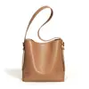 Bolsa Saco de Couro Genuíno Personalizada, Bolsa de Ombro Transversal Elegante de Alta Qualidade, Bolsa Feminina Grande de Couro Genuíno, Bolsa Tote para o Trabalho para Mulheres
