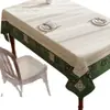 Mantel de PVC estilo americano, rectangular, impermeable, a prueba de aceite, lavable, tapete para mesa de centro, uso doméstico, lujo ligero, mantel de tacto de alta gama