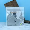 Produção de Celulose Natural Saco de Papel Transparente Embalagem de Presente de Luxo Roupas Scan Code de Alta Velocidade Saco de Papel Cera Altamente Transparente