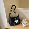 Bolso grande de estilo relajado para mujer, nuevo modelo 2026, versátil para ir al trabajo, bolso de tela de un solo hombro cruzado, bolso tote para estudiante universitario