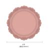 Tapete de Silicone Renda Europeia, Tapete de Isolamento de Luxo Acessível Relevo Retrô, Descanso de Panela Redondo Espessado de Silicone, Jogo Americano de Cozinha Impermeável