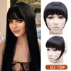 Flequillo Postizo de Comercio Exterior Pieza de Peluca para Mujer Sin Costuras Fibra Química con Patillas Pieza Única Flequillo Espeso Extensión de Cabello Venta al Por Mayor