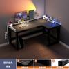 Escritorio de Gaming de Esquina Escritorio de Computadora Escritorio de Escritorio Hogar Doble Escritorio Estantería Mesa de Esquina para Dormitorio Escritorio de Oficina Mesa de Trabajo