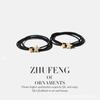 Goma elástica de estrella pentagrama fresca estilo coreano para el pelo de chica banda para el pelo para novio pulsera de pareja pulsera funda de cuero