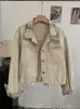 Chaqueta de Mezclilla Casual con Solapa a Cuadros Suelta Omalai para Mujer 2026 Nuevo Top de Manga Larga Tendencia 6628