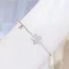 Pulseira de Estrela de Cinco Pontas Nova Chegada Japonesa e Coreana Moda Feminina Personalidade Simples Versátil Pulseira Feminina Zircônia Microincrustada com Diamantes