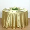 Fornecimento de Toalha de Mesa Redonda Simples Moderna de Cetim Decoração de Casamento Banquete Festa de Aniversário Toalha de Mesa Redonda Toalha de Mesa