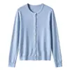 Colección nueva Otoño/Invierno 2026: cárdigan de cachemira para mujer, suave y amigable con la piel, adecuado para usar en capas, estilo básico, elástico, con cierre de botones