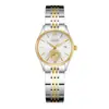 Relojes de Pareja Orsga con Movimiento Japonés de Alta Gama, Cristal de Zafiro, Calendario con Relieve de Velero, Relojes de Moda del Fabricante para Hombres y Mujeres