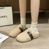 One Pedal Sapatos de pele de sola macia Feminino Outono e Inverno 2024 Novo Estilo Fada Gentil Simples Outwear Tops