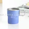 Taza que cambia de color sensible a la temperatura con asa, taza de acero inoxidable 304, taza de café, taza de agua para acampar al aire libre, logo personalizado impreso a color