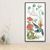 Feliz 99 punto de cruz Fénix y flor Serie estilo chino Sala de estar versión vertical pintura decorativa simple fábrica una generación de cabello